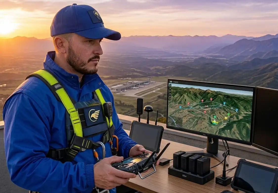 Adición de vuelo BVLOS para piloto profesional de drone